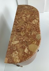 Cabinet Wood Marble top Inlay Marquetry Brass Trims medallions Commode cabinet v