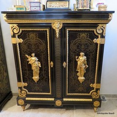 Stamped Vve SORMANI cabinet Furniture L XIV with 2 doors Boulle marquetry 19th