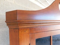 Antique Cherry 2 Piece 12 Pane Corner Cabinet