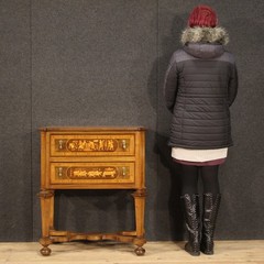 Commode style antique Louis XIV 900 furniture inlaid wood dresser 20th century