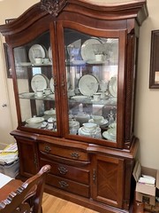 wooden china cabinet