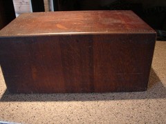 Antique Single Drawer Quarter Sawn Oak Library File Cabinet Dovetailed Quality