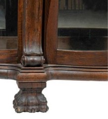 American Renaissance Carved Oak China Cabinet – Possibly RJ Horner