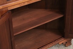 73584: Bench Made Chippendale Style Walnut Corner Cabinet