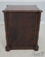 64037EC: MAITLAND SMITH Distressed Mahogany 1 Drawer Cabinet