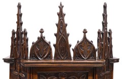 Cupboard / Cabinet, Credence, French, Gothic Revival, Highly Carved, Oak, 1800’s