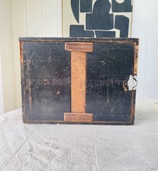 Antique vintage 1930s Wooden Wall Cupboard Factory Industrial Shelf Bathroom