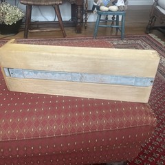 Vintage Library Card Catalog Drawer With Brass Pull