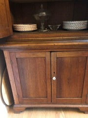 Early American, 2 piece, step back Cupboard c. 1820 Owner Wm Alonzo Hickok,