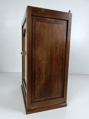 Large Medicine Kitchen Bathroom Cabinet Oak Glass Door handle Art Deco barn styl