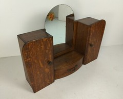Art Deco Double Antique Hanging Medicine Apothecary Cabinet Kitchen Bathroom Sha