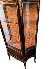 A Fine 19th Century French Vernis Martin Bronze Mounted Vitrine.francois L Style