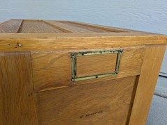 Antique Globe Wernicke Oak Wood File Cabinet Drawer Box Law Transfer Case G-891