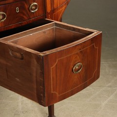 Antique Servant George III Mahogany Ebony Maple Brass XVIII Century England Abou