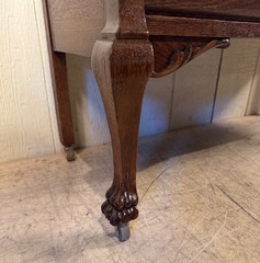 Antique Oak Rectangular Small Curio Cabinet