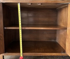 Vtg MCM Merton Gershun for AMERICAN of MARTINSVILLE 57.5” Hutch/Curio/Bookshelf