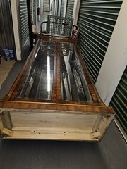 Illuminated Mirror Back Curio Cabinet with Glass Doors and Shelves and Led Light