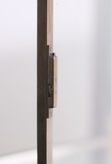 European 5 ft. Brass Free Standing Display Case