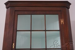66203: HENKEL HARRIS Virginia Galleries Mahogany Corner Cabinet