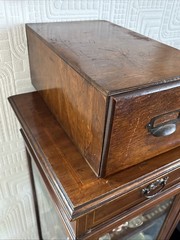 Vintage Wooden Large Card Catalogue Drawer