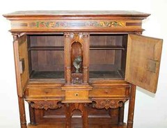 Antique Cabinet, French Renaissance Revival, Wine Cabinet, 19th C 1800s