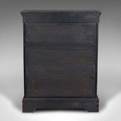 Antique Pier Cabinet, English Walnut, Glazed Bookcase, Display Cupboard, Regency