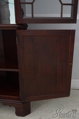 63267EC: STICKLEY Chippendale Style Mahogany Corner China Cabinet