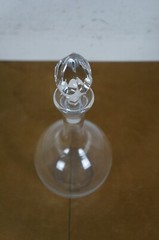 Vintage Baccarat France Clear Crystal Wine Whiskey Liquor Decanter Bottle 13″