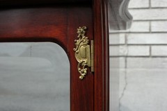 19th Century Cherry wood Cabinet with 2 Mirrors and Key