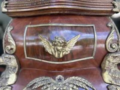 EARLY 19TH CENTURY FRENCH LOUIE XVI BAROQUE ROCOCO STYLE PEDESTAL/COLUME IN MAHO