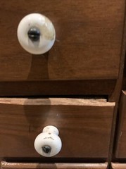 Wooden Wall Hanging Cabinet Vanity Spice Drawers Cupboard Home Decor