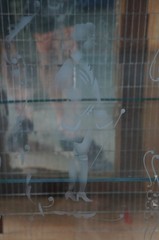 Antique Italian Baroque Rococo Walnut Burr Curio Display Cabinet Glass Showcase