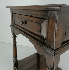Antique Desk Cabineet Hallway Furniture, Side Table two Tier Barn style Gorgeous