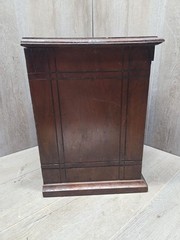 rare antique 1800’s hand made painted National Cabinet file letter cabinet box