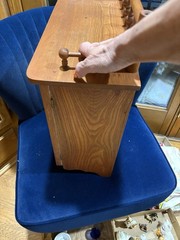 Victorian Farmhouse Antique Oak Medicine or Jewelry Cabinet With 4 Drawers