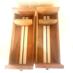 Antique Library Bureau Oak 2-Drawer Card Catalog File Cabinet Recipe Box GVC