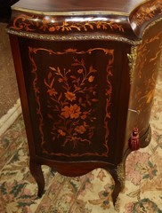 19th Century Victorian Mahogany Inlaid Bronze Mounted Cabinet Attr to RJ Horner