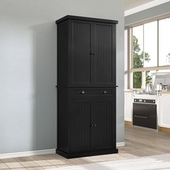 ARTPOWER 72″ Tall Kitchen Pantry Storage Cabinet with Drawer and Large, Black