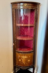 Antique Louis XVI French Corner Curio Cabinet