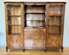 Antique French Bookcase, China, Curio Cabinet mid to late 19th century