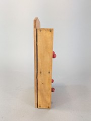 Vintage Wood 4 Drawer Spice Apothecary Cabinet 9×5″