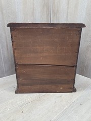 rare antique 1800’s hand made painted National Cabinet file letter cabinet box