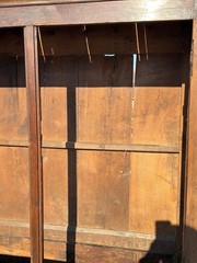 Antique Livery cabinet cupboard oak raised panel Pilgrim Period Farm House