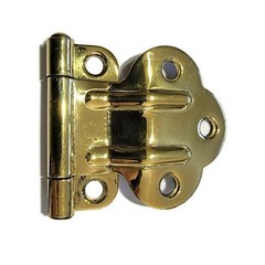 Brass McDougall Foldback Style CABINET HINGE with 3/8″ Offset Hoosier Sellers