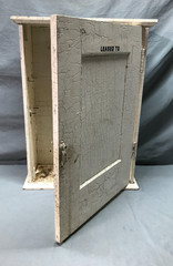 VTG Shabby 19X26 Wood Wall Mounted Medicine Cabinet Chic Old Cupboard 1225-25B
