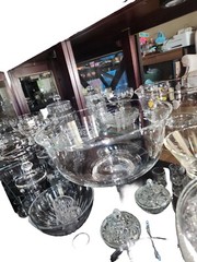 china cabinet and princess house crystal set’s