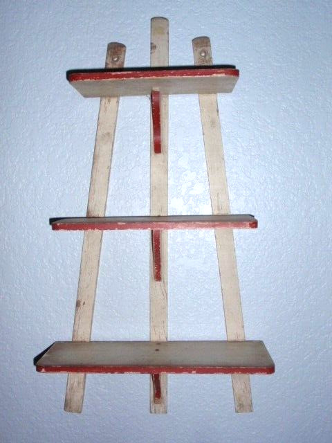 1920’s-1930’S Cottage, Red trimmed KNICK KNACK SHELVES