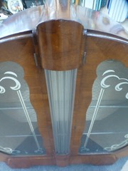 Magnificent 1930s Art Deco Circular Display Cabinet