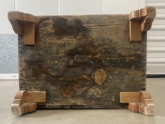 🔥 Antique Old 19th c. American Folk Art Rustic Country Primitive Spice Cabinet