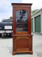 Choice Empire Single Door Mahogany China Display Cabinet